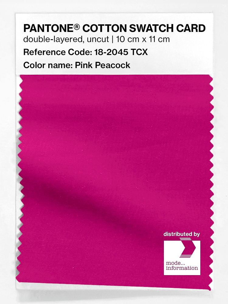 Product image 1 of the product “PANTONE® COTTON SWATCH CARD 18-2045 TCX Pink Peacock ”