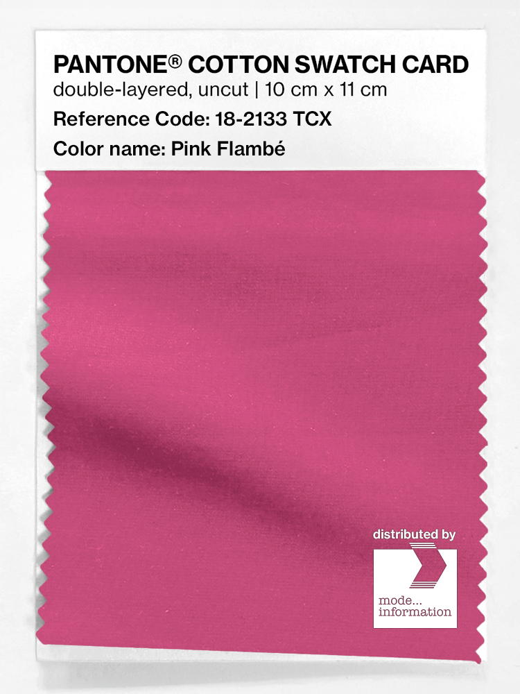 Product image 1 of the product “PANTONE® COTTON SWATCH CARD 18-2133 TCX Pink Flambé ”
