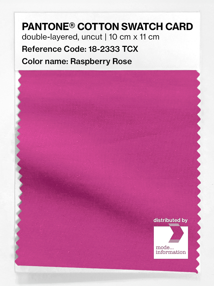 Product image 1 of the product “PANTONE® COTTON SWATCH CARD 18-2333 TCX Raspberry Rose ”