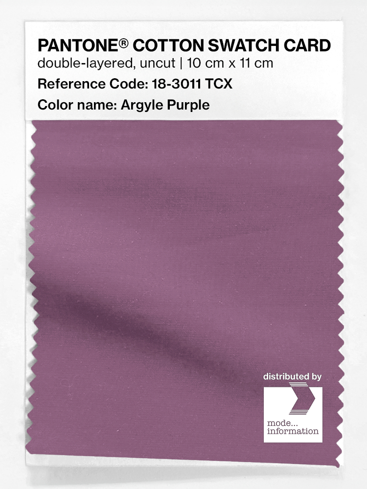 Artikelbild 1 des Artikels “PANTONE® COTTON SWATCH CARD 18-3011 TCX Argyle Purple “