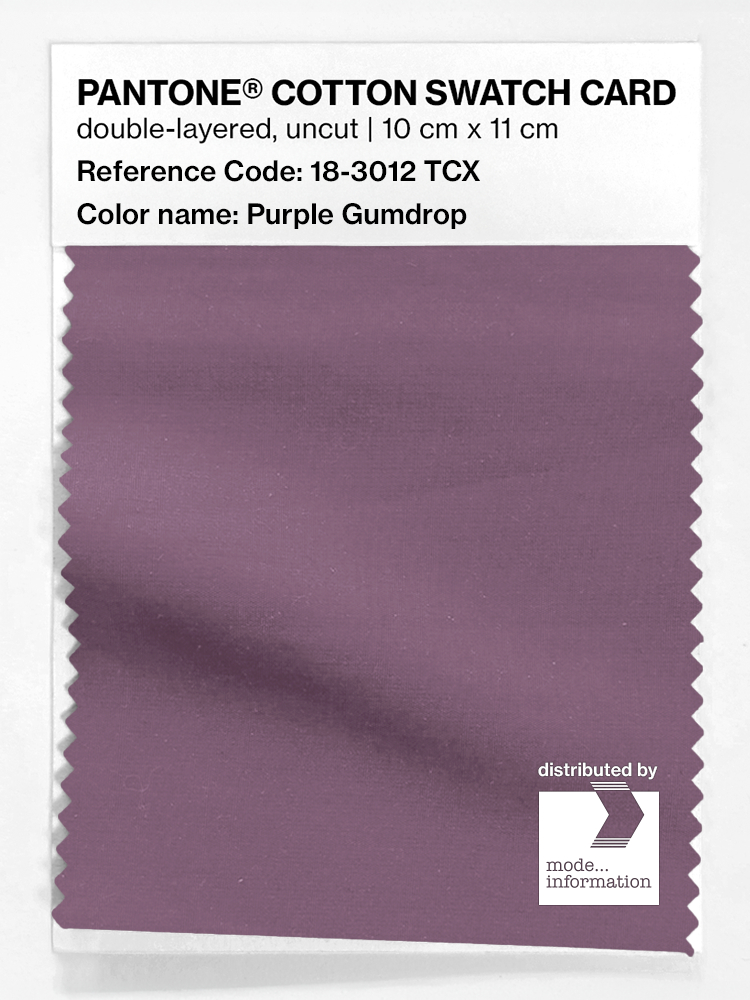 Product image 1 of the product “PANTONE® COTTON SWATCH CARD 18-3012 TCX Purple Gumdrop ”