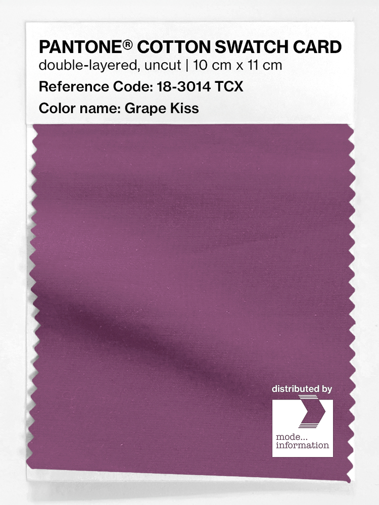Product image 1 of the product “PANTONE® COTTON SWATCH CARD 18-3014 TCX Grape Kiss ”