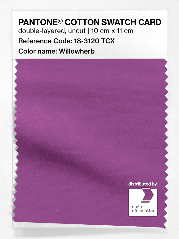 Product image 1 of the product “PANTONE® COTTON SWATCH CARD 18-3120 TCX Willowherb ”