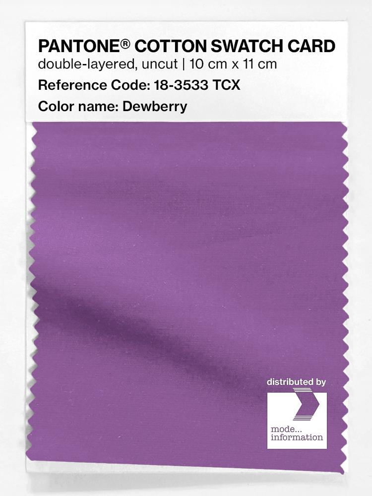 Product image 1 of the product “PANTONE® COTTON SWATCH CARD 18-3533 TCX Dewberry ”