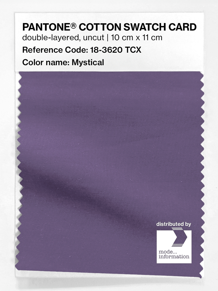 Product image 1 of the product “PANTONE® COTTON SWATCH CARD 18-3620 TCX Mystical ”