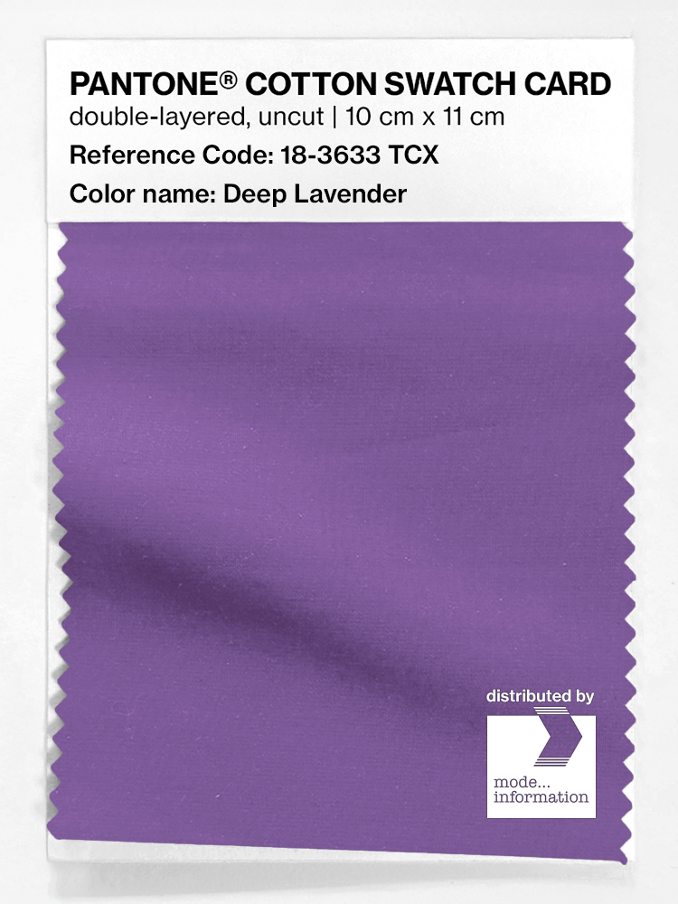 Artikelbild 1 des Artikels “PANTONE® COTTON SWATCH CARD 18-3633 TCX Deep Lavender “