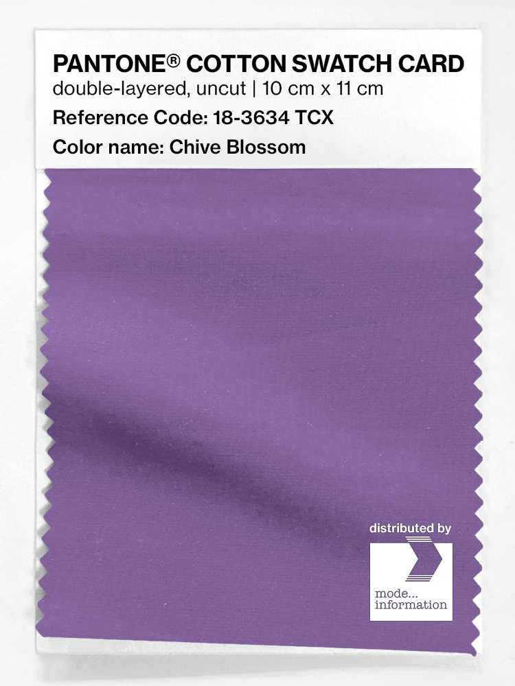 Product image 1 of the product “PANTONE® COTTON SWATCH CARD 18-3634 TCX Chive Blossom ”