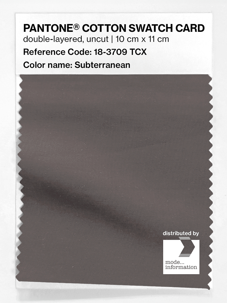 Product image 1 of the product “PANTONE® COTTON SWATCH CARD 18-3709 TCX Subterranean ”