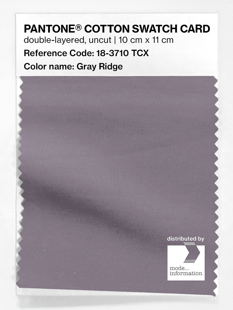 Product image 1 of the product “PANTONE® COTTON SWATCH CARD 18-3710 TCX Gray Ridge ”