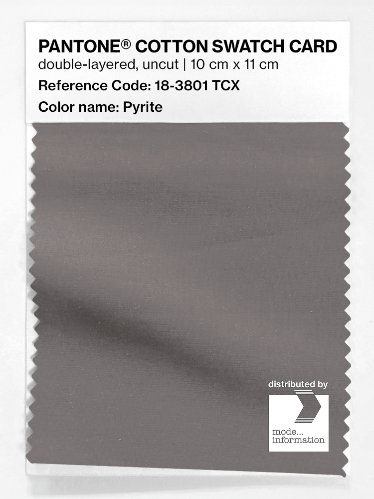 Product image 1 of the product “PANTONE® COTTON SWATCH CARD 18-3801 TCX Pyrite ”