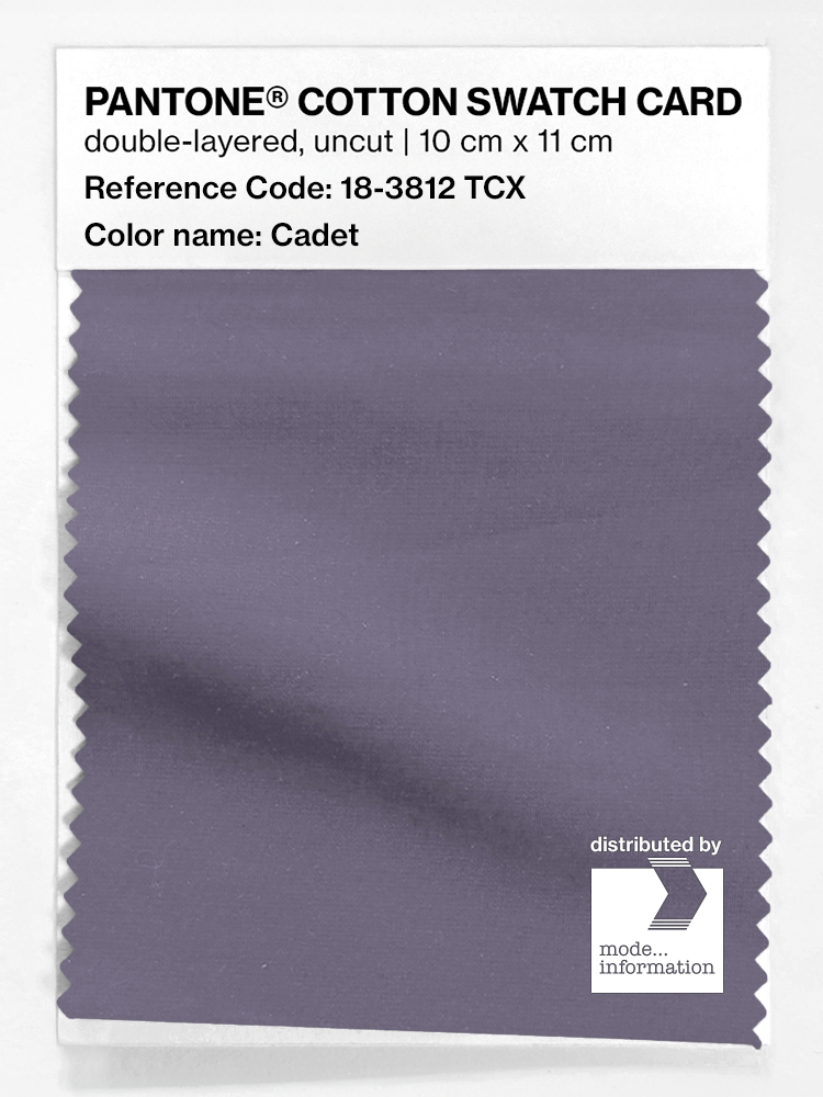 Product image 1 of the product “PANTONE® COTTON SWATCH CARD 18-3812 TCX Cadet ”