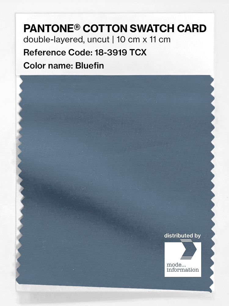 Product image 1 of the product “PANTONE® COTTON SWATCH CARD 18-3919 TCX Bluefin ”