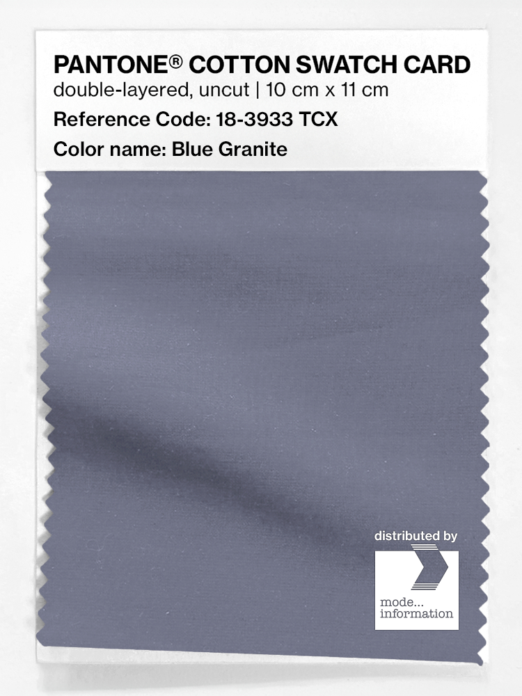 Product image 1 of the product “PANTONE® COTTON SWATCH CARD 18-3933 TCX Blue Granite ”