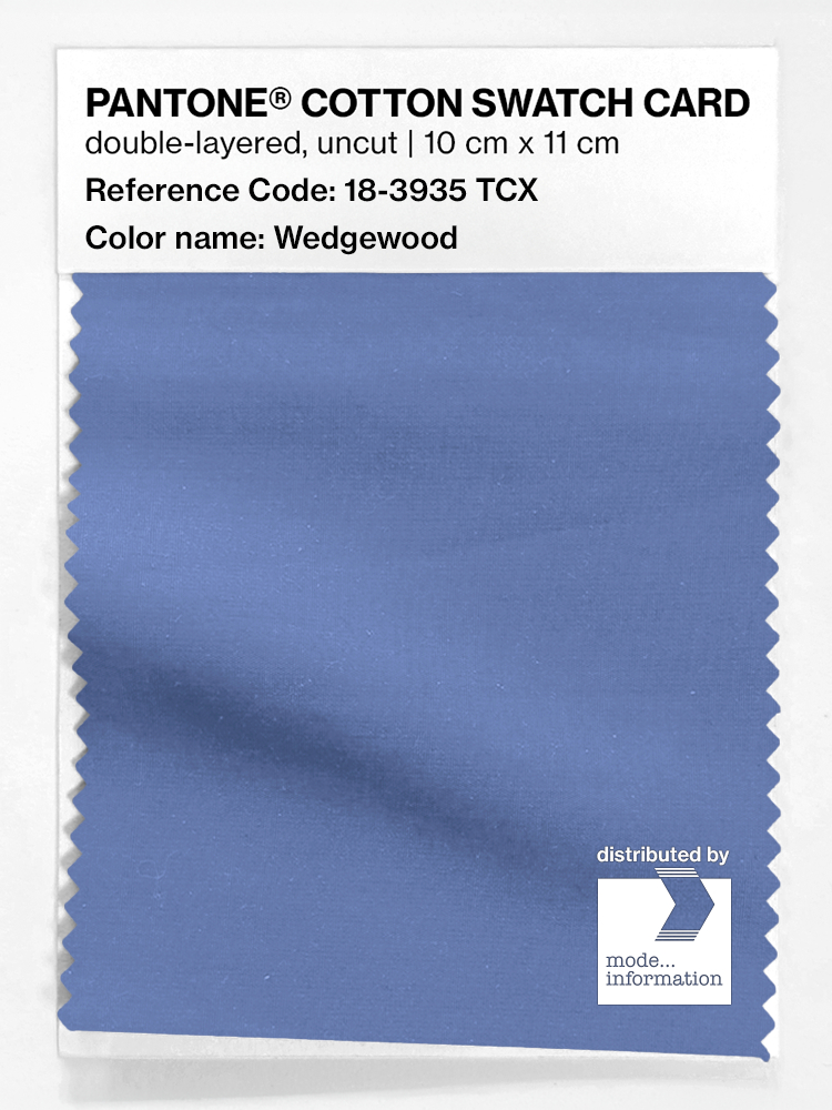 Artikelbild 1 des Artikels “PANTONE® COTTON SWATCH CARD 18-3935 TCX Wedgewood “
