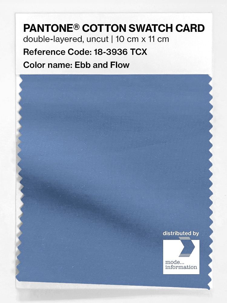 Product image 1 of the product “PANTONE® COTTON SWATCH CARD 18-3936 TCX Ebb and Flow ”
