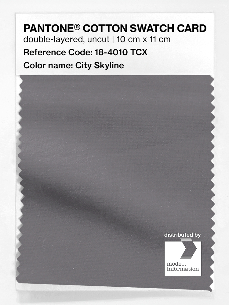 Product image 1 of the product “PANTONE® COTTON SWATCH CARD 18-4010 TCX City Skyline ”