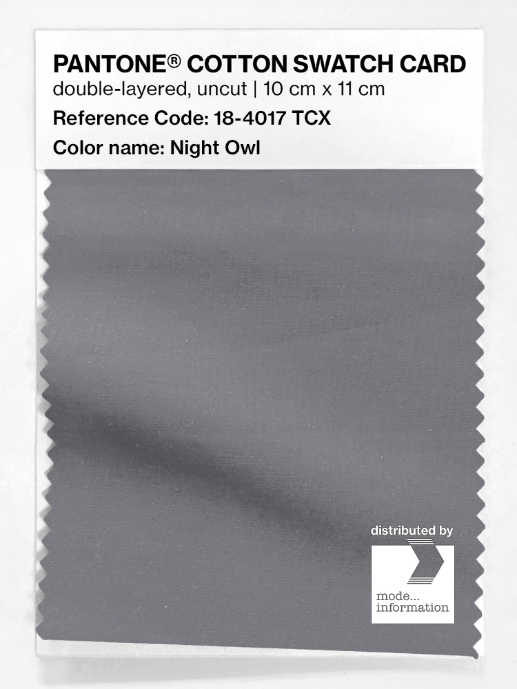 Product image 1 of the product “PANTONE® COTTON SWATCH CARD 18-4017 TCX Night Owl ”