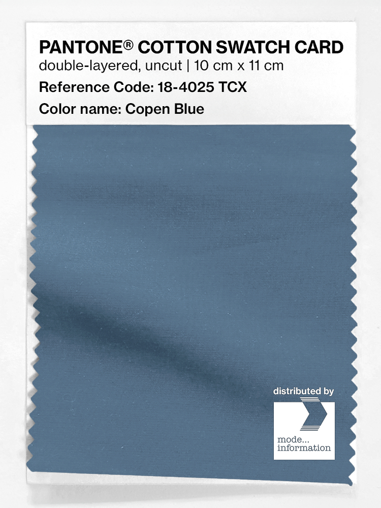 Artikelbild 1 des Artikels “PANTONE® COTTON SWATCH CARD 18-4025 TCX Copen Blue “