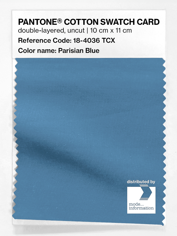 Artikelbild 1 des Artikels “PANTONE® COTTON SWATCH CARD 18-4036 TCX Parisian Blue “