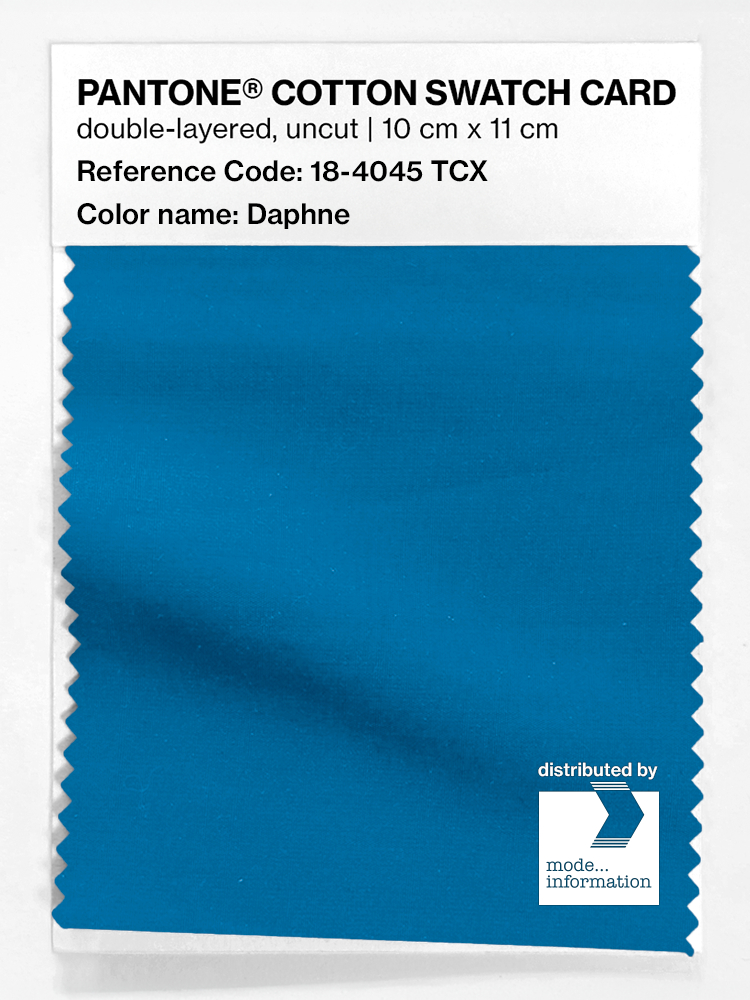 Product image 1 of the product “PANTONE® COTTON SWATCH CARD 18-4045 TCX Daphne ”