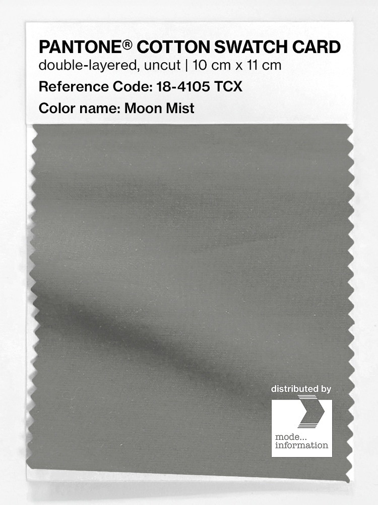 Product image 1 of the product “PANTONE® COTTON SWATCH CARD 18-4105 TCX Moon Mist ”
