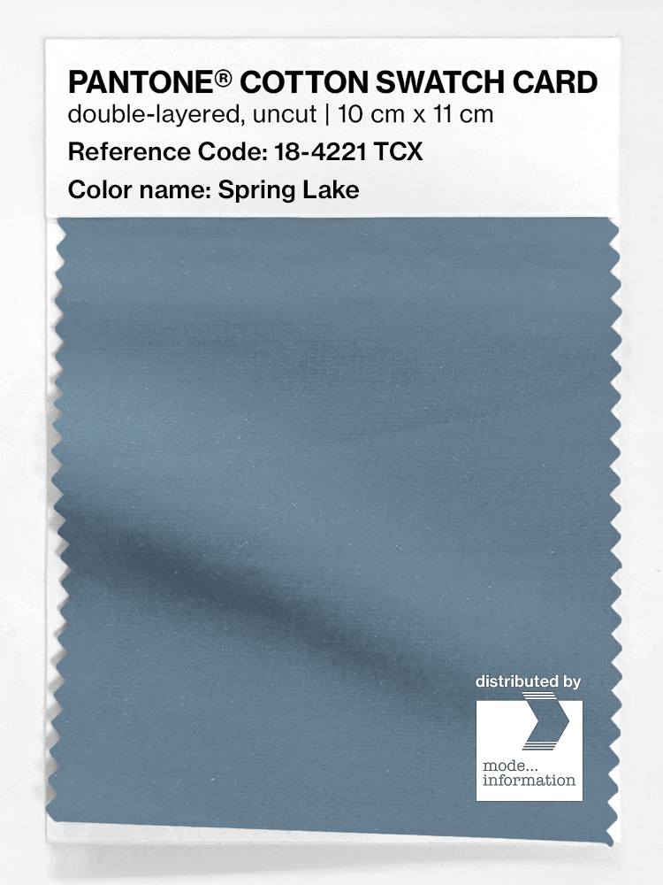 Product image 1 of the product “PANTONE® COTTON SWATCH CARD 18-4221 TCX Spring Lake ”