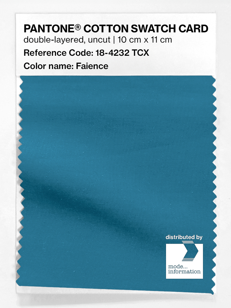 Product image 1 of the product “PANTONE® COTTON SWATCH CARD 18-4232 TCX Faience ”