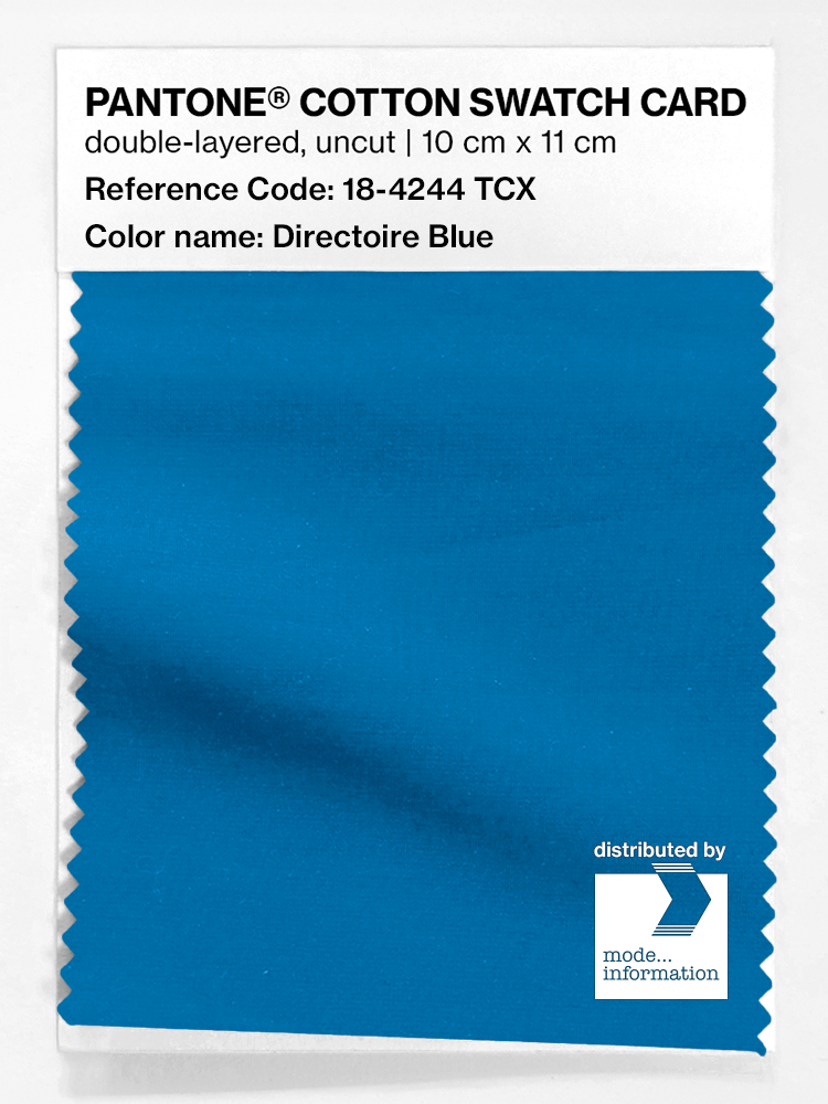 Product image 1 of the product “PANTONE® COTTON SWATCH CARD 18-4244 TCX Directoire Blue ”