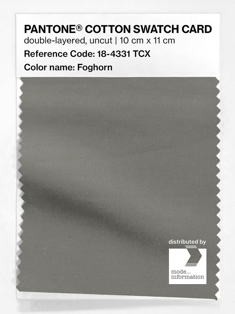 Product image 1 of the product “PANTONE® COTTON SWATCH CARD 18-4331 TCX Foghorn ”