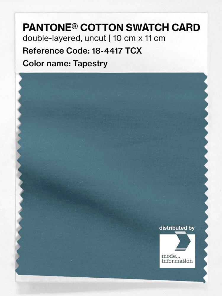 Product image 1 of the product “PANTONE® COTTON SWATCH CARD 18-4417 TCX Tapestry ”