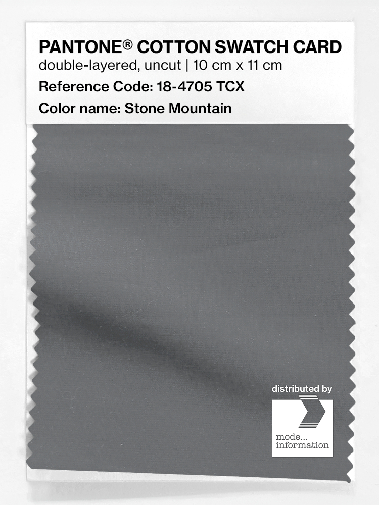 Product image 1 of the product “PANTONE® COTTON SWATCH CARD 18-4705 TCX Stone Mountain ”