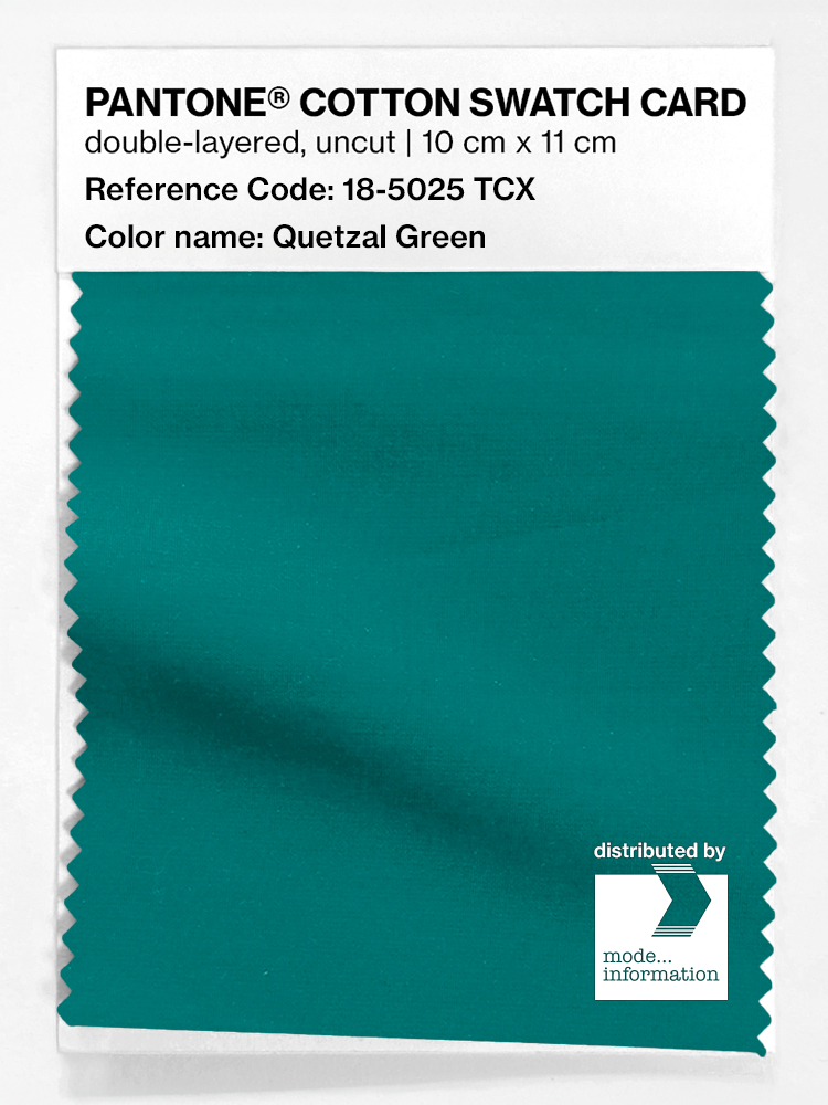 Artikelbild 1 des Artikels “PANTONE® COTTON SWATCH CARD 18-5025 TCX Quetzal Green “