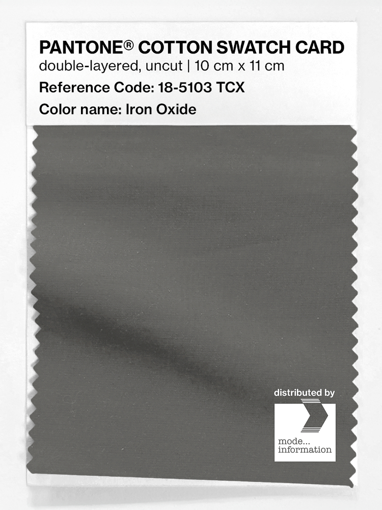 Product image 1 of the product “PANTONE® COTTON SWATCH CARD 18-5103 TCX Iron Oxide ”