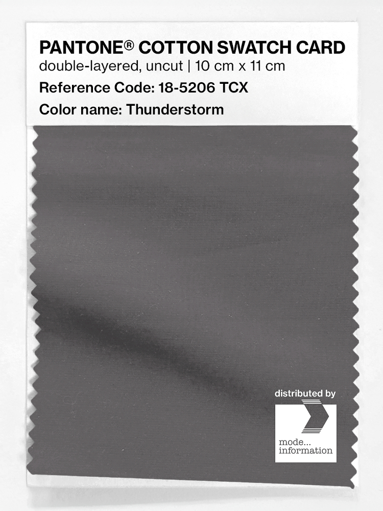 Product image 1 of the product “PANTONE® COTTON SWATCH CARD 18-5206 TCX Thunderstorm ”