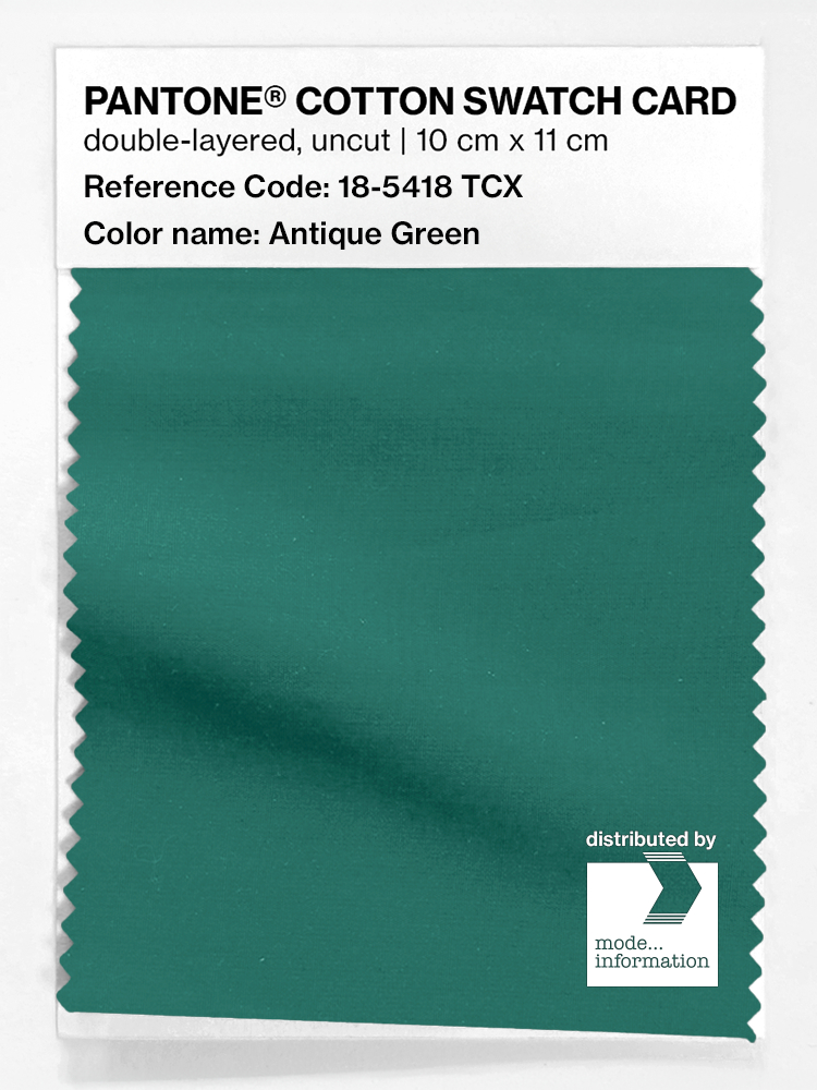 Artikelbild 1 des Artikels “PANTONE® COTTON SWATCH CARD 18-5418 TCX Antique Green “