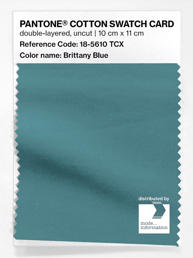 Product image 1 of the product “PANTONE® COTTON SWATCH CARD 18-5610 TCX Brittany Blue ”