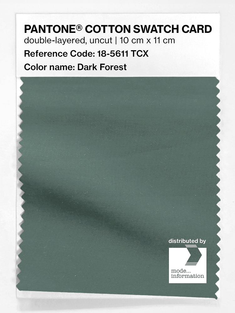 Product image 1 of the product “PANTONE® COTTON SWATCH CARD 18-5611 TCX Dark Forest ”
