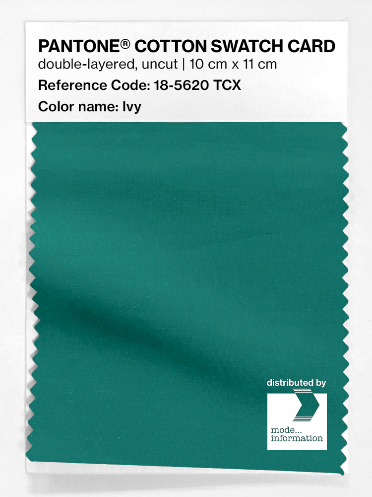 Product image 1 of the product “PANTONE® COTTON SWATCH CARD 18-5620 TCX Ivy ”