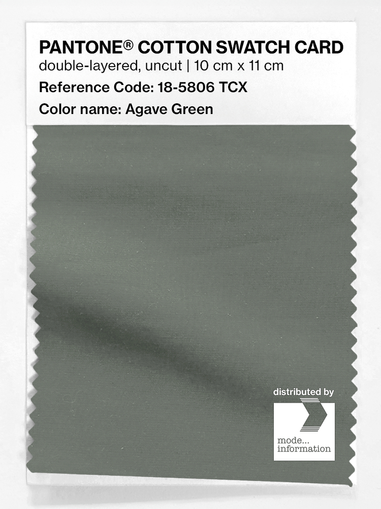 Product image 1 of the product “PANTONE® COTTON SWATCH CARD 18-5806 TCX Agave Green ”