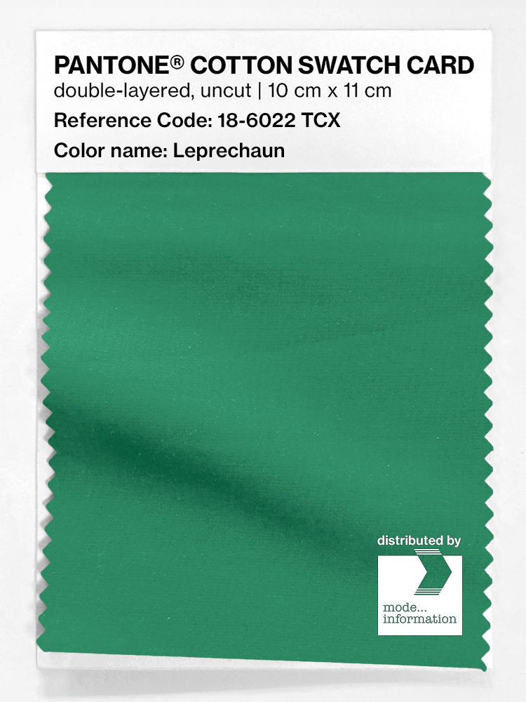 Product image 1 of the product “PANTONE® COTTON SWATCH CARD 18-6022 TCX Leprechaun ”