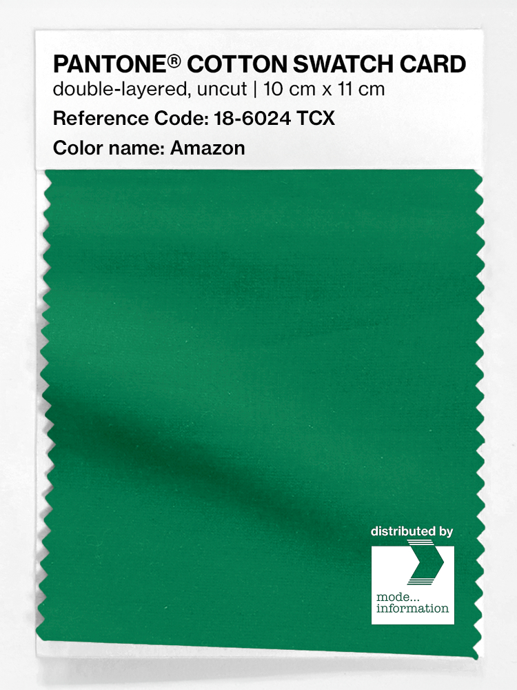 Product image 1 of the product “PANTONE® COTTON SWATCH CARD 18-6024 TCX Amazon ”