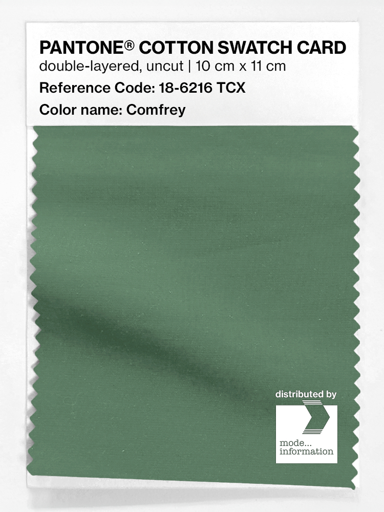 Product image 1 of the product “PANTONE® COTTON SWATCH CARD 18-6216 TCX Comfrey ”