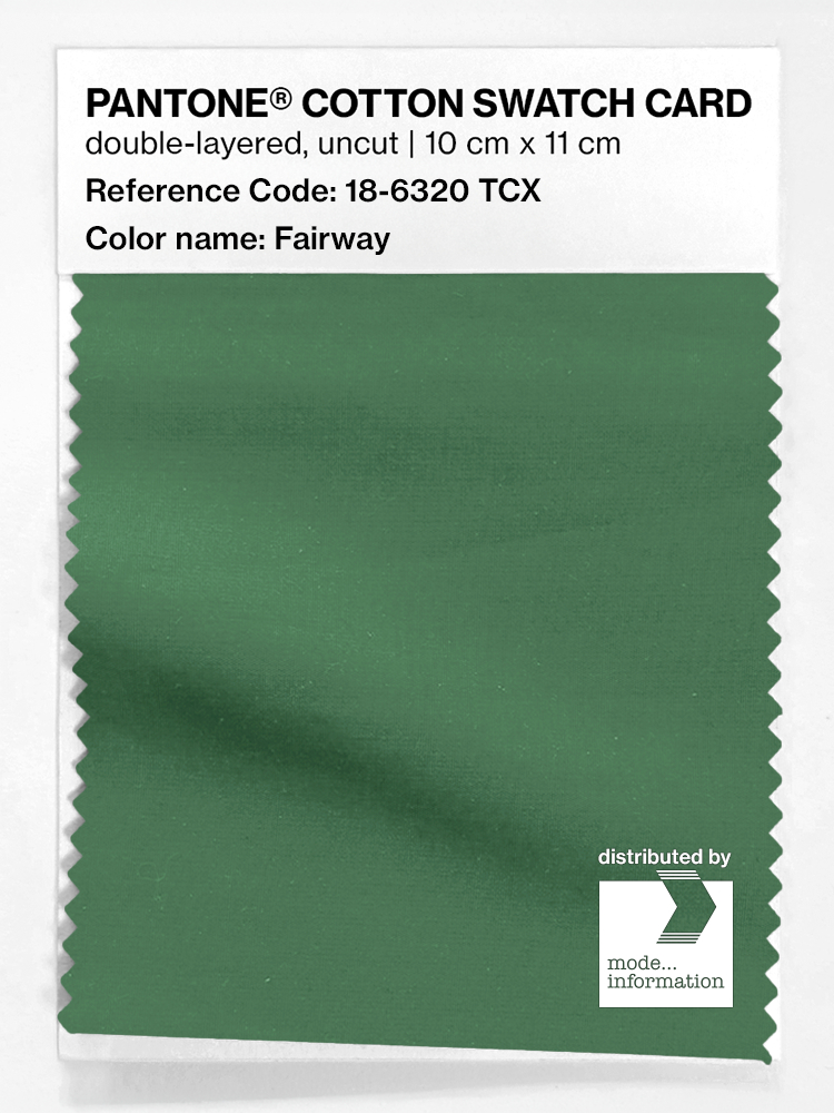 Product image 1 of the product “PANTONE® COTTON SWATCH CARD 18-6320 TCX Fairway ”