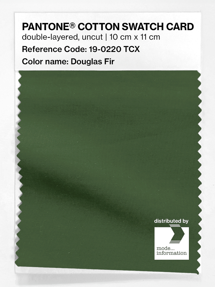 Product image 1 of the product “PANTONE® COTTON SWATCH CARD 19-0220 TCX Douglas Fir ”