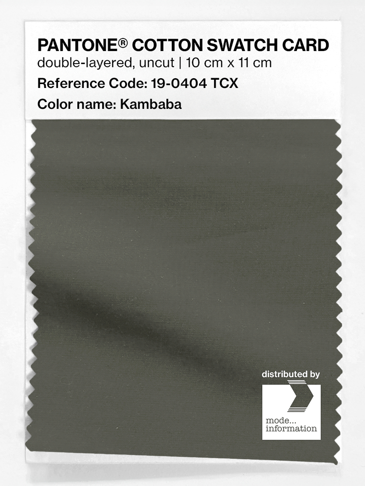 Product image 1 of the product “PANTONE® COTTON SWATCH CARD 19-0404 TCX Kambaba ”