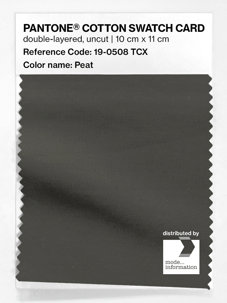 Product image 1 of the product “PANTONE® COTTON SWATCH CARD 19-0508 TCX Peat ”
