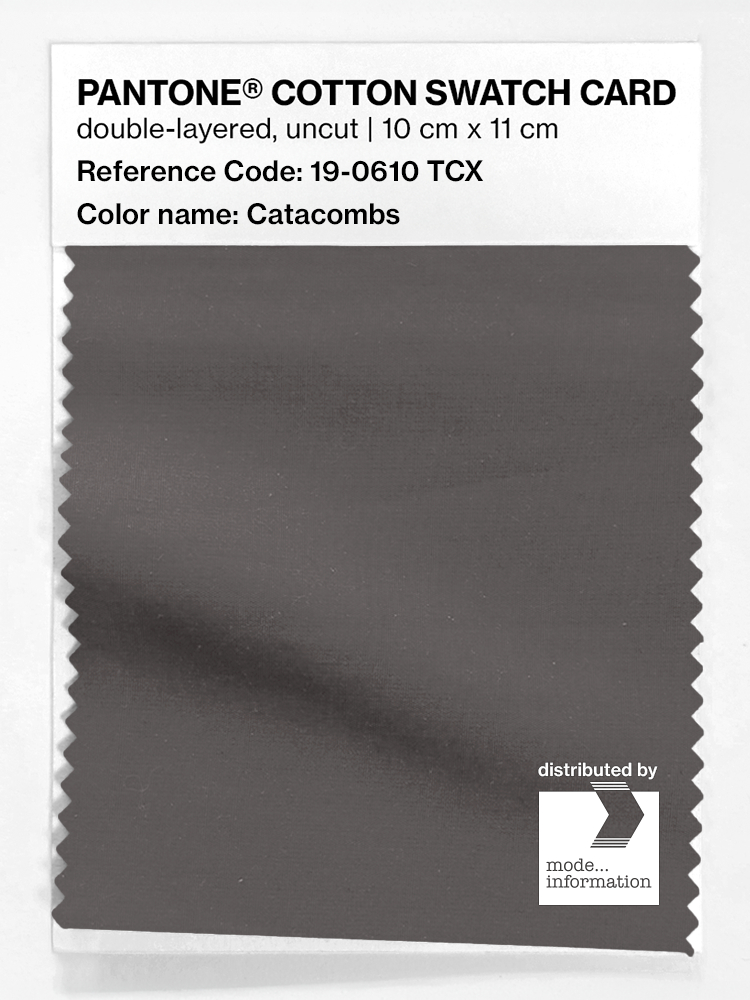 Product image 1 of the product “PANTONE® COTTON SWATCH CARD 19-0610 TCX Catacombs ”