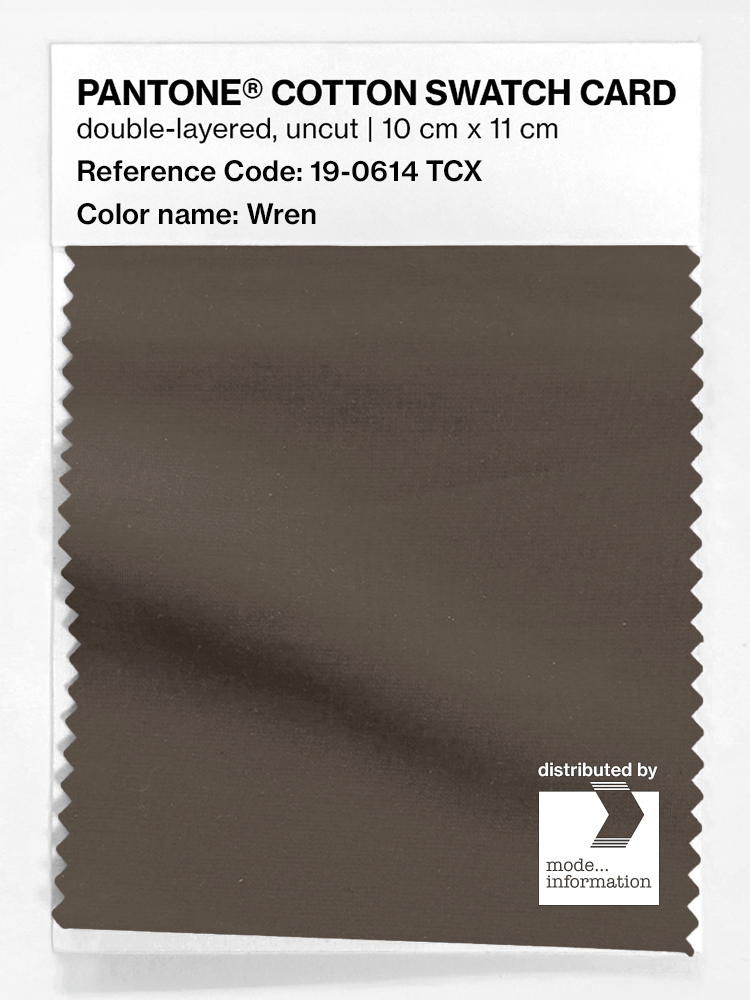 Product image 1 of the product “PANTONE® COTTON SWATCH CARD 19-0614 TCX Wren ”