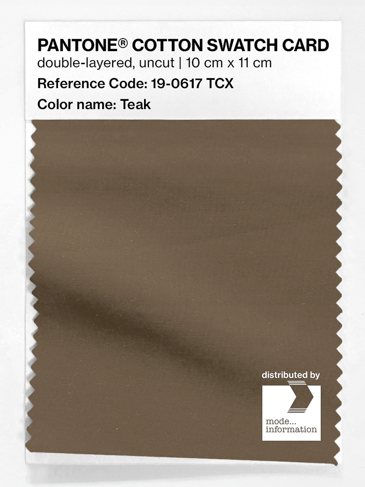 Artikelbild 1 des Artikels “PANTONE® COTTON SWATCH CARD 19-0617 TCX Teak “