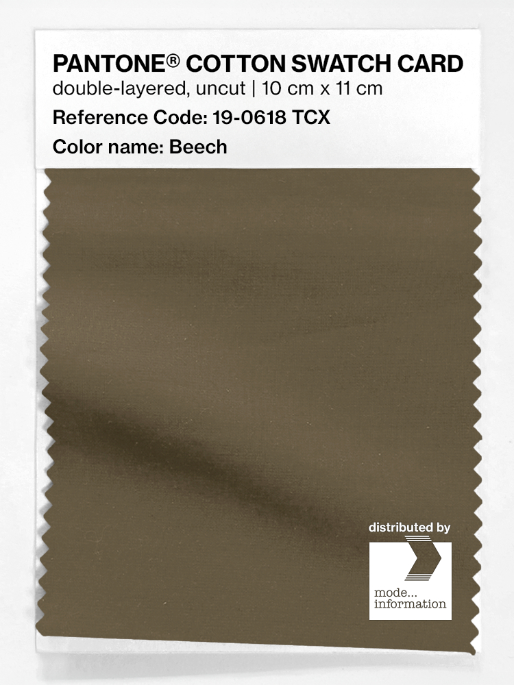 Product image 1 of the product “PANTONE® COTTON SWATCH CARD 19-0618 TCX Beech ”